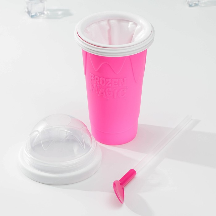 Слаш - стакан для замораживания Доляна «Мэджик», 21×11×11 см, цвет МИКС Слаш - стакан для замораживания Доляна «Мэджик», 21×11×11 см, цвет МИКС