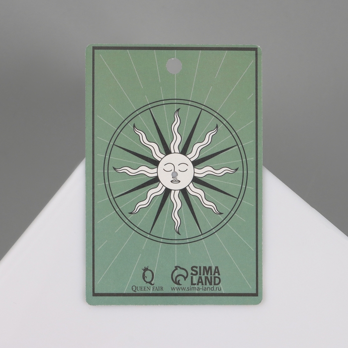 Значок «Таро» солнце, цветной в золоте Значок «Таро» солнце, цветной в золоте