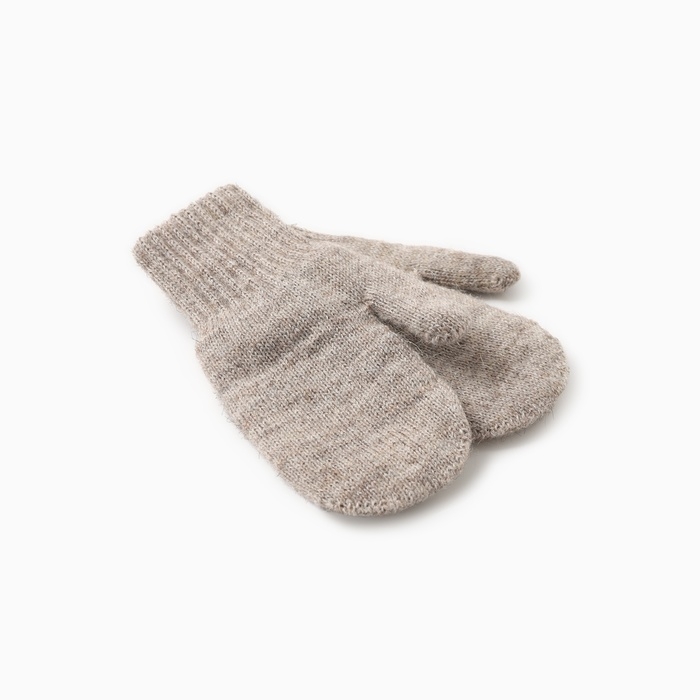 Варежки детские из монгольская шерсти, цвет серый, р-р 10 Варежки детские из монгольская шерсти, цвет серый, р-р 10