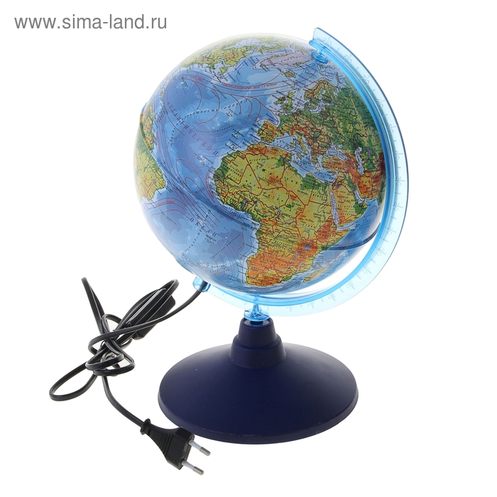 Глoбус физический Глoбус физический "Классик Евро", диаметр 210 мм, с подсветкой
