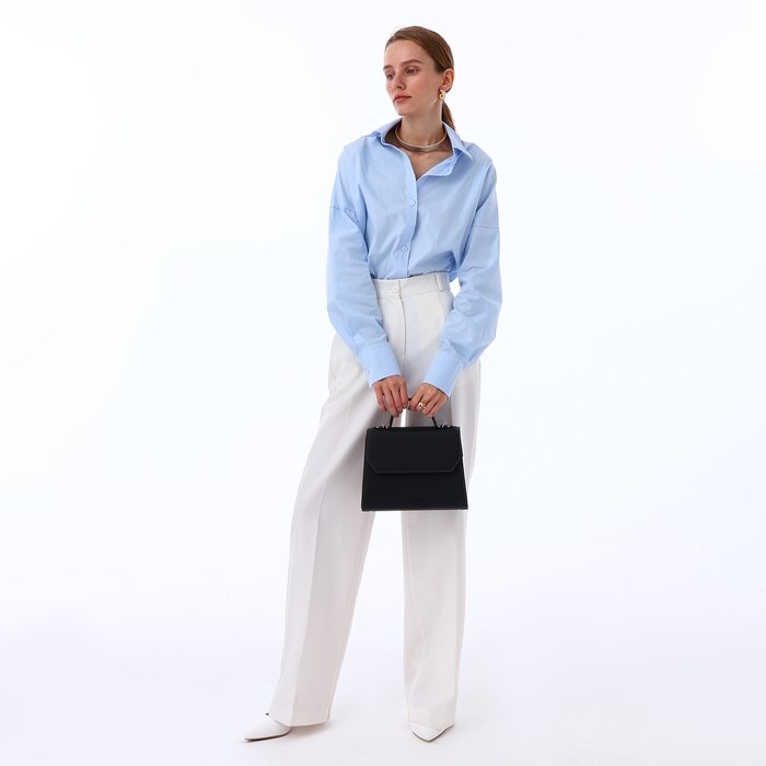 Сумка женская TEXTURA, мессенджер, средний размер, цвет чёрный Сумка женская TEXTURA, мессенджер, средний размер, цвет чёрный