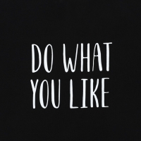 Шопер Do what you like, на молнии, 37х32х10см