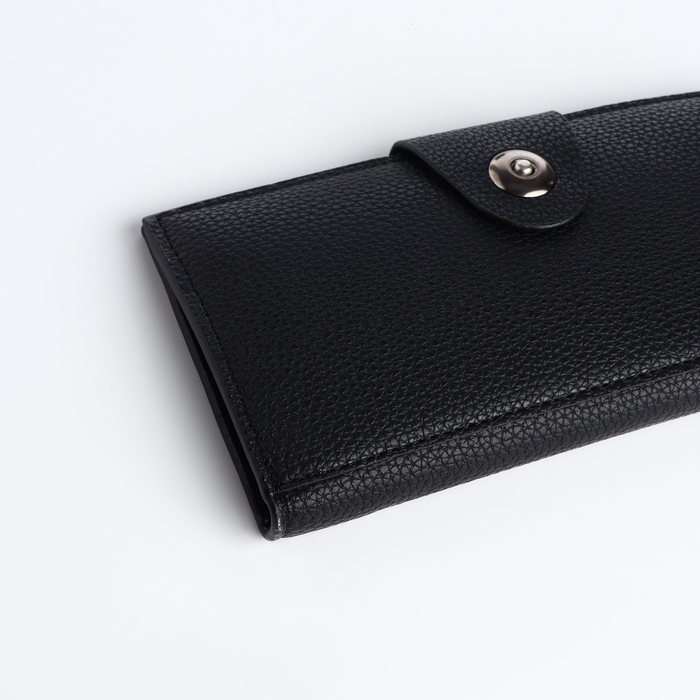 Портмоне мужское на магните, отдел для карт, монет, цвет чёрный Портмоне мужское на магните, отдел для карт, монет, цвет чёрный