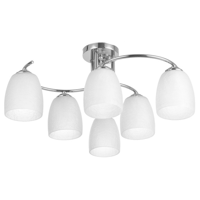 Люстра Люстра "Августа" 6xЕ27 40Вт хром 58х58х25 см BayerLux