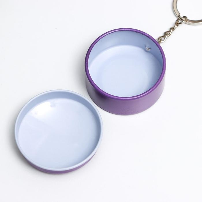 Шкатулка на кольце металл круг Шкатулка на кольце металл круг "Динозаврик" МИКС 2,4х4,5х4,5 см