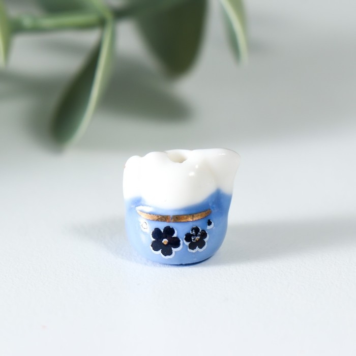 Сувенир керамика Сувенир керамика "Манэки-нэко с веером и в цветах" МИКС 1,2х0,6х1,5 см