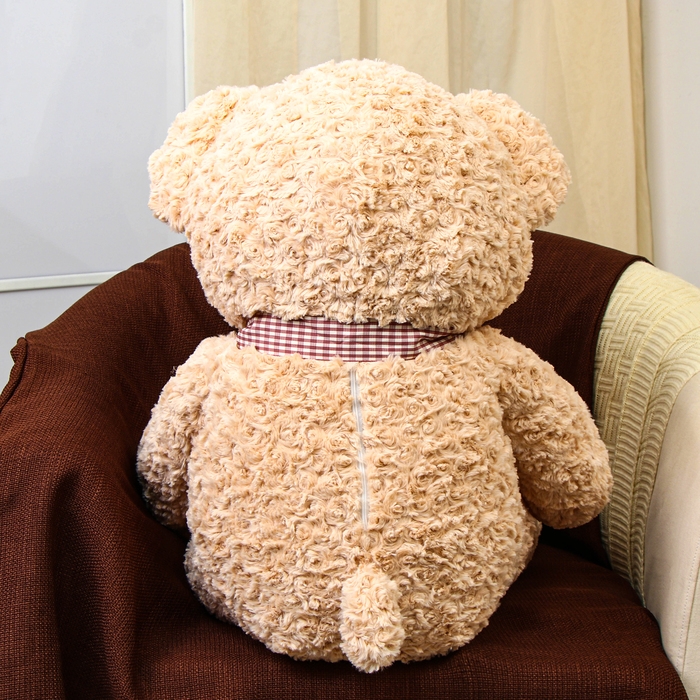 Мягкая игрушка «Медведь» с сердцем, 80 см, цвет бежевый