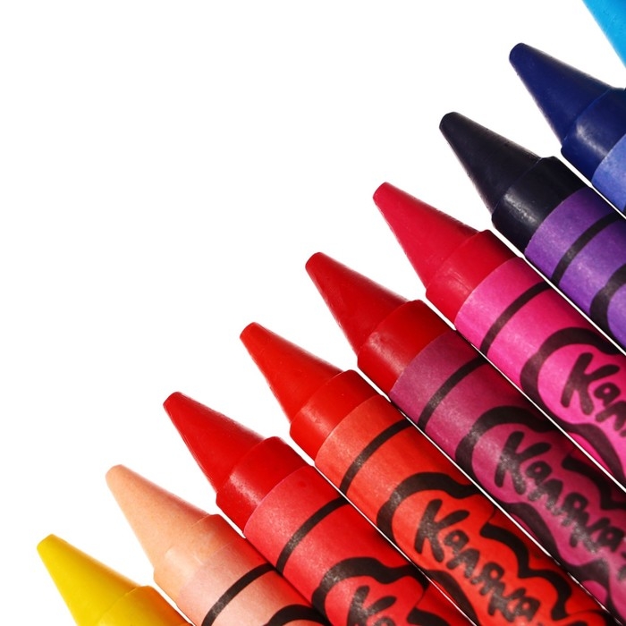 Карандаши восковые 18 цветов Карандаши восковые 18 цветов "Каляка-Маляка", утолщенные, 11 мм, круглые