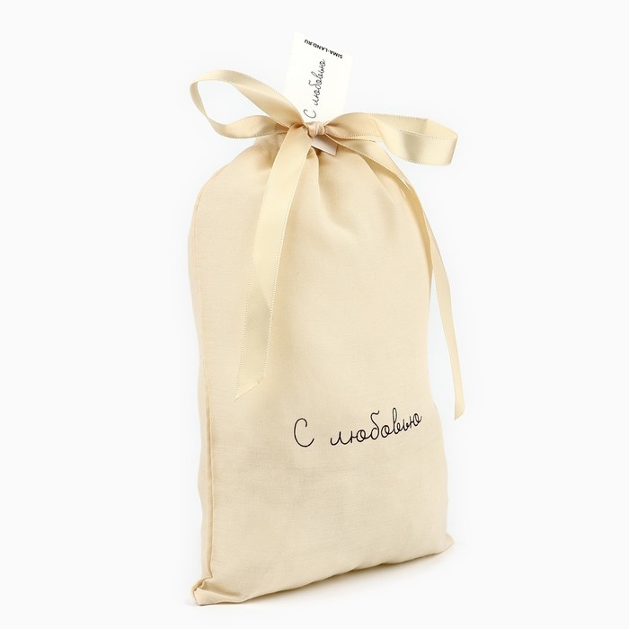 Мешок из хлопка «С любовью», 16 × 24 см Мешок из хлопка «С любовью», 16 × 24 см