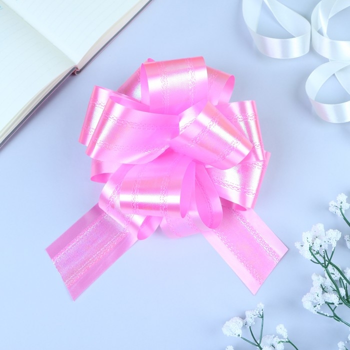 Бант-шар №5 перламутровый, цвет розовый Бант-шар №5 перламутровый, цвет розовый