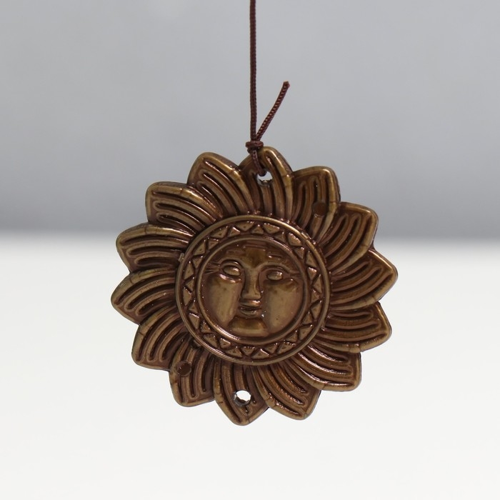 Музыка ветра металл Музыка ветра металл "Солнце" 3 колокольчика 35 см