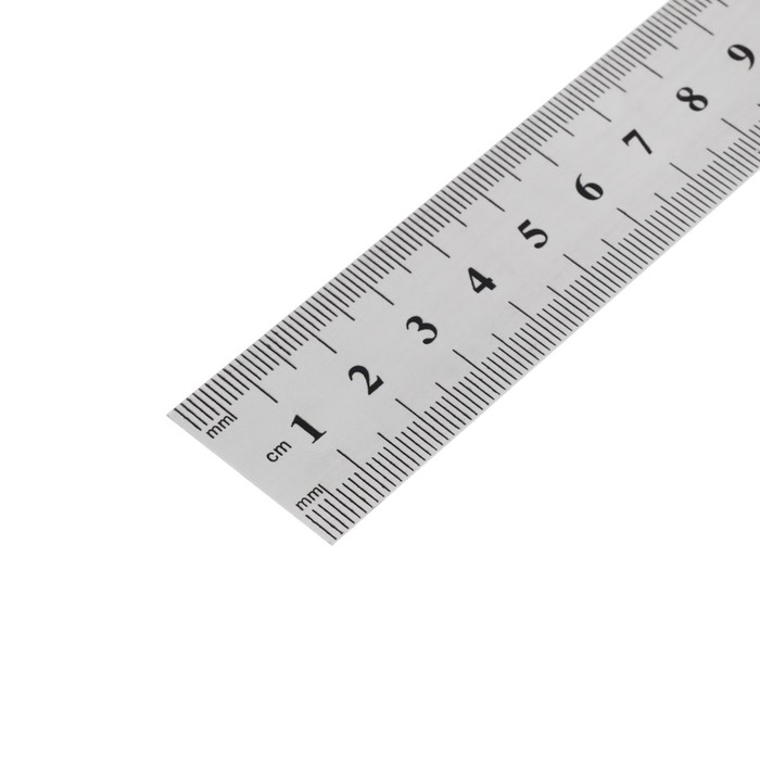 Линейка металлическая, 50 см, серебристая Линейка металлическая, 50 см, серебристая