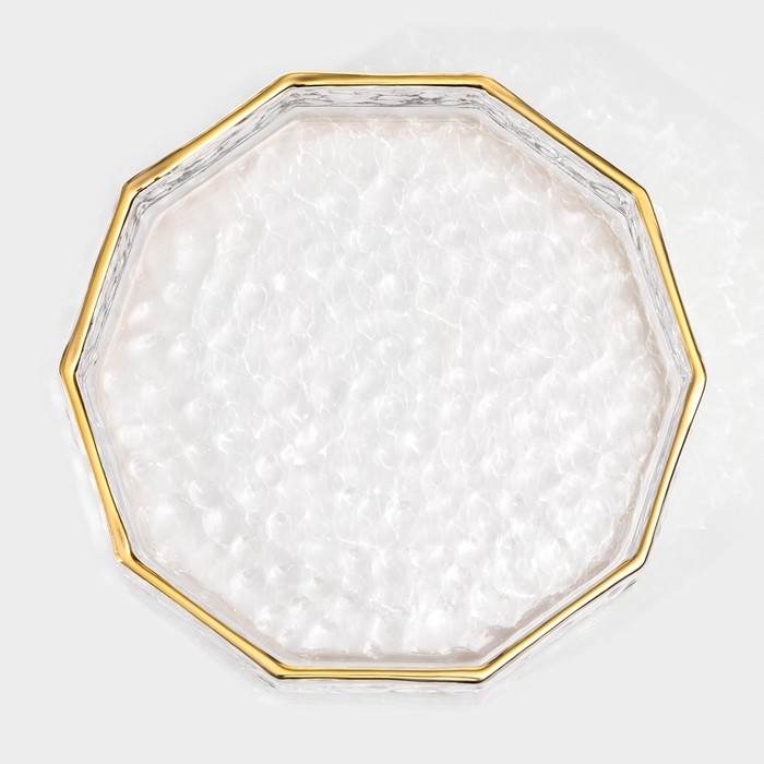 Поднос  Поднос "Fairyshine" стеклянный 16,5х2,5 см