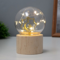 Ночник «Шар-полумесяц» LED 3хAG10 шар 8см 6,5х6,5х11,5см