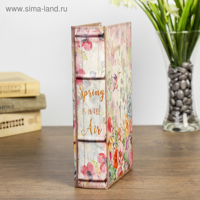 Сейф-книга дерево Сейф-книга дерево "Весна в воздухе" кожзам 21х13х5 см
