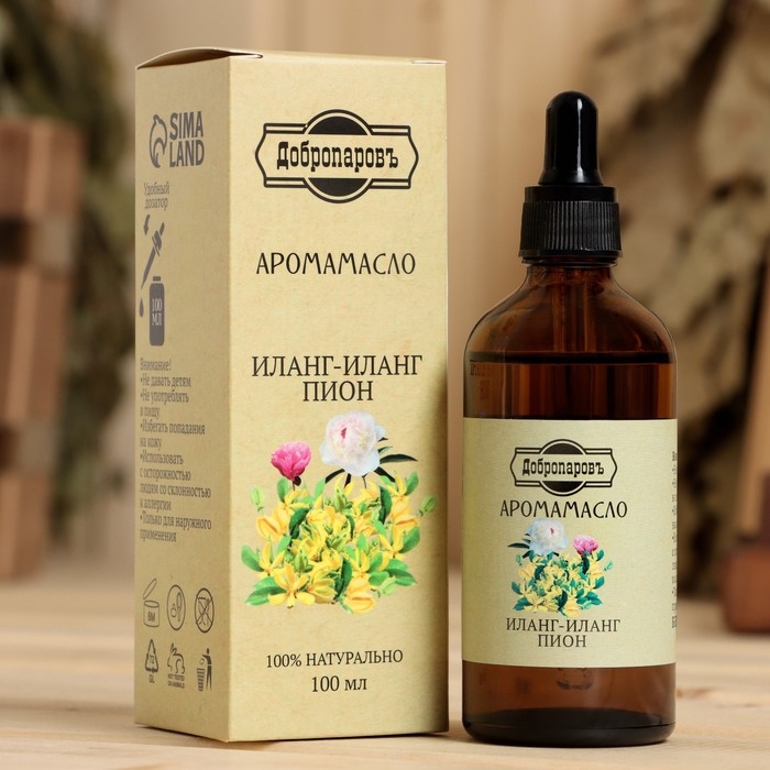 Эфирное масло Эфирное масло "Иланг-Иланг и пион", 100 мл "Добропаровъ"