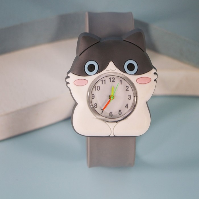 Часы наручные детские Часы наручные детские "Кот", ремешок силикон