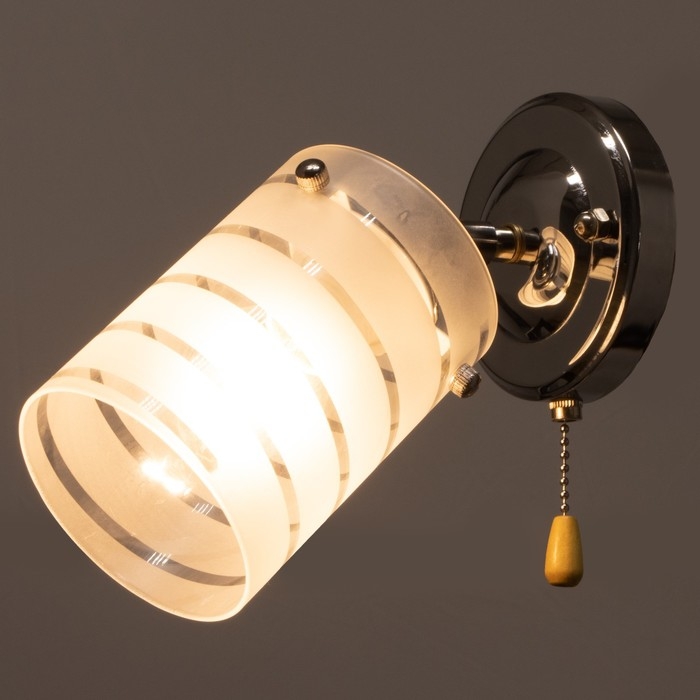 Бра 2017/1CR E27 60Вт хром 15х11х17 см