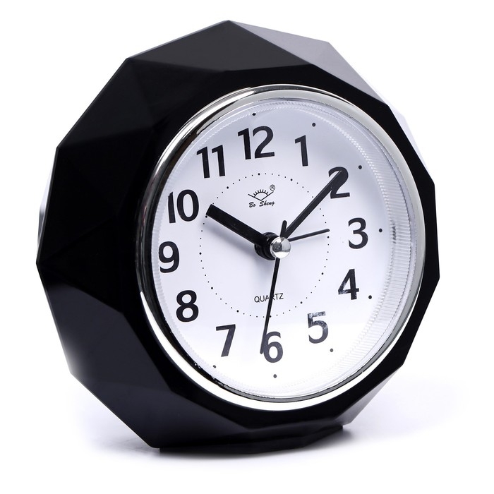 Часы настольные будильник с подсветкой, бесшумные, 2 мелодии, циферблат d-13 см Часы настольные будильник с подсветкой, бесшумные, 2 мелодии, циферблат d-13 см