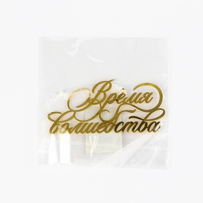 Ёлочная игрушка новогодняя «Время волшебства», на Новый год, 9,8 х 4,7 см