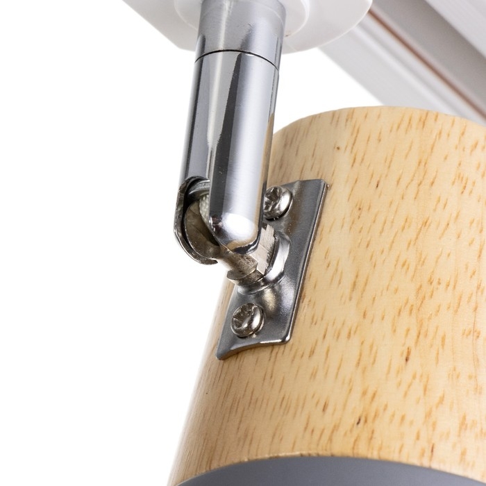 Светильник трековый Светильник трековый "Паулина" Е27 40Вт серый 16х12х18см