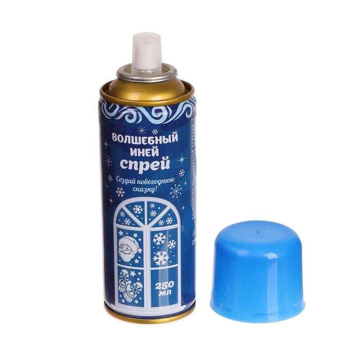 Новый год! Искусственный снег спрей, 250 мл, цвет голубой Новый год! Искусственный снег спрей, 250 мл, цвет голубой