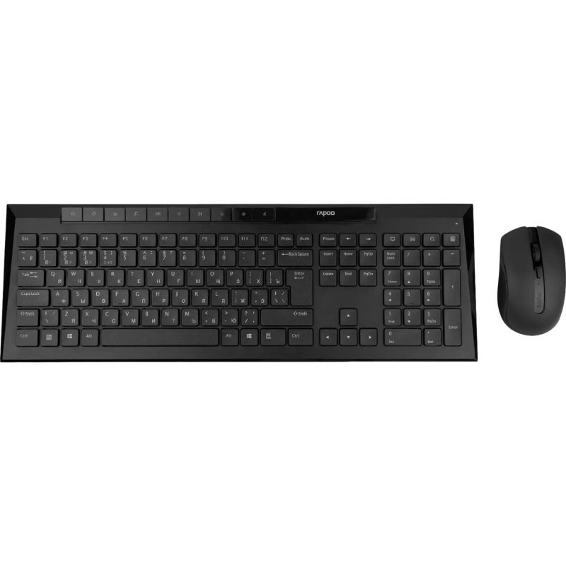 Набор клавиатура+мышь RAPOO беспроводной 8210M, цвет - черный