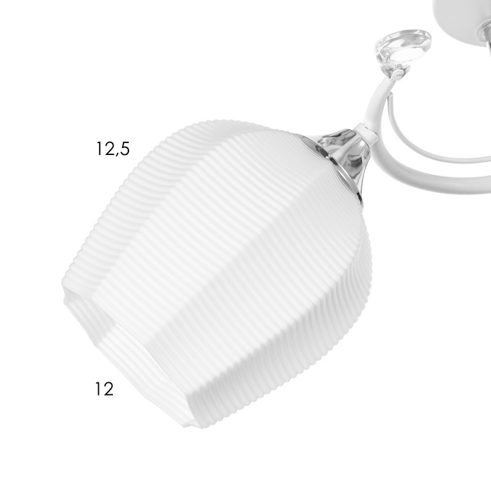 Люстра Люстра "Зарина" 2хЕ27 40Вт белый 54х27х24см BayerLux