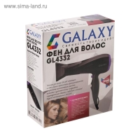 Фен Galaxy GL 4332, 2000 Вт, 2 скорости, 3 температурных режима, черный