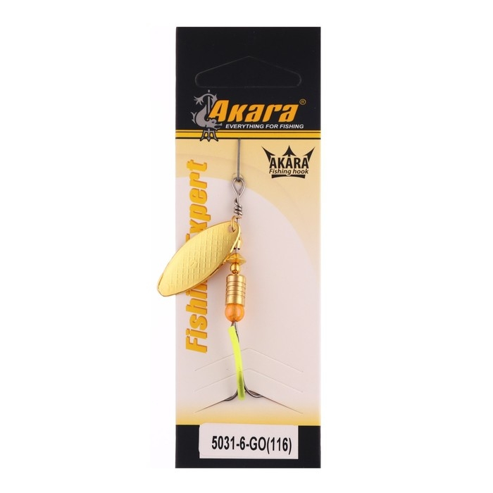 Блесна вращающаяся Akara C-5031, 6 г, цвет Go 116 Блесна вращающаяся Akara C-5031, 6 г, цвет Go 116