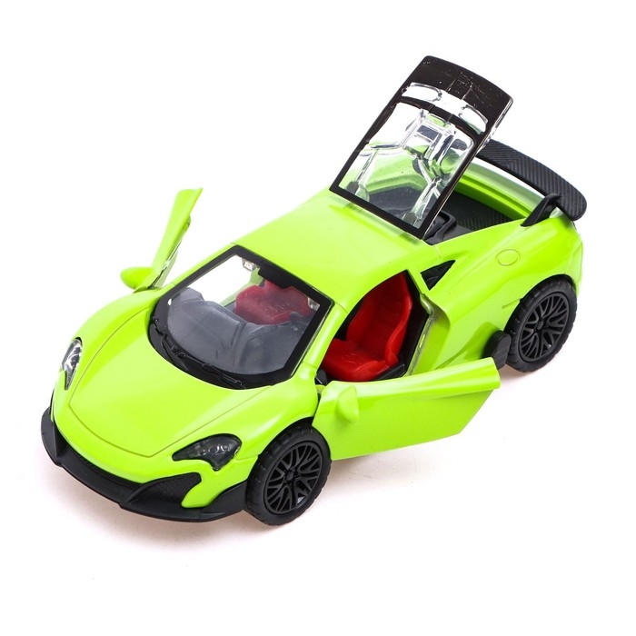 Машина металлическая «Купе», инерция, открываются двери, багажник, цвет зелёный Машина металлическая «Купе», инерция, открываются двери, багажник, цвет зелёный