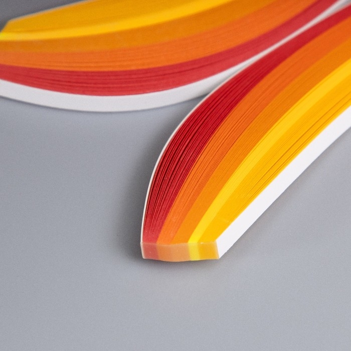 Полоски для квиллинга 100 полосок плотность 120 гр Полоски для квиллинга 100 полосок плотность 120 гр "Жёлтый оранж" ширина 0,5 см длина 39 см 517733