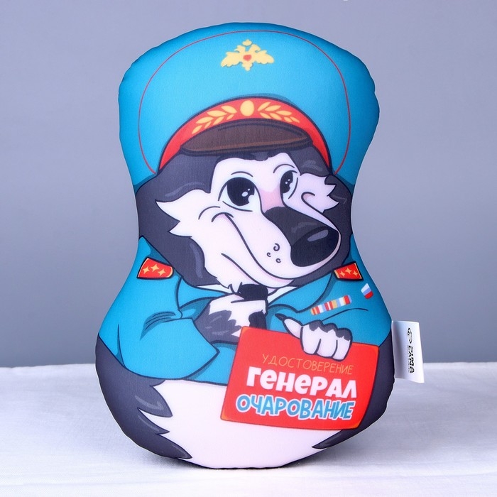 Игрушка антистресс, собака Игрушка антистресс, собака "Удостоверение Генерал очарование"