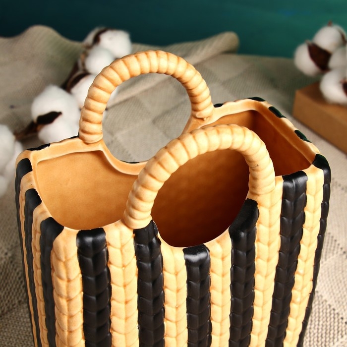 Кашпо - ваза  Кашпо - ваза "Бэкка" 18х13х8см