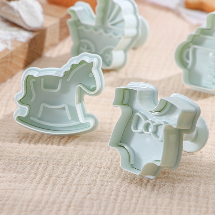 Набор плунжеров кондитерских Доляна «Малышок», 4 шт, 5×5 см, цвет МИКС Набор плунжеров кондитерских Доляна «Малышок», 4 шт, 5×5 см, цвет МИКС