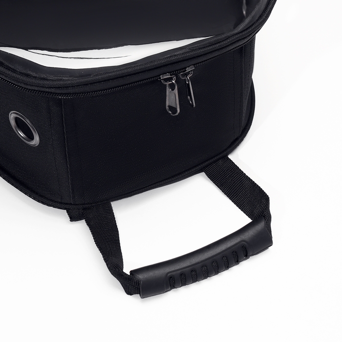 Рюкзак для переноски кошек и собак, с окном для обзора, чёрный Рюкзак для переноски кошек и собак, с окном для обзора, чёрный