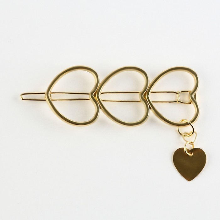 Заколка для волос формовая «Люби», 6 х 2 см Заколка для волос формовая «Люби», 6 х 2 см