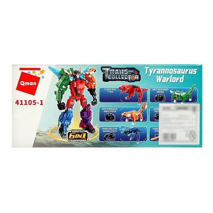 Конструктор Динобот «Вождь Тираннозавр», 6 видов, МИКС Конструктор Динобот «Вождь Тираннозавр», 6 видов, МИКС