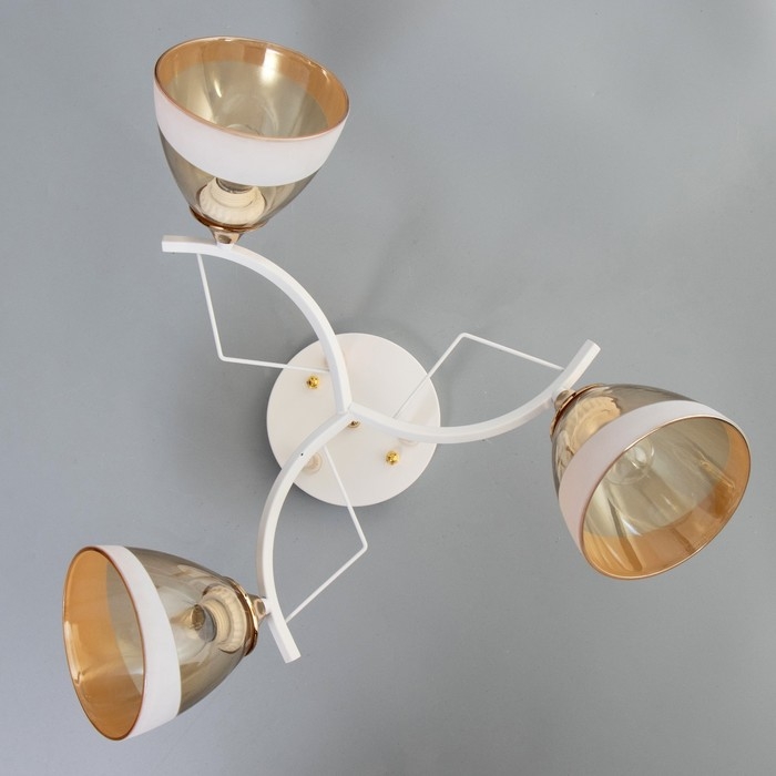 Люстра Люстра "Аделла" 3хЕ27 40Вт бело-золотой 60х60х26 см BayerLux