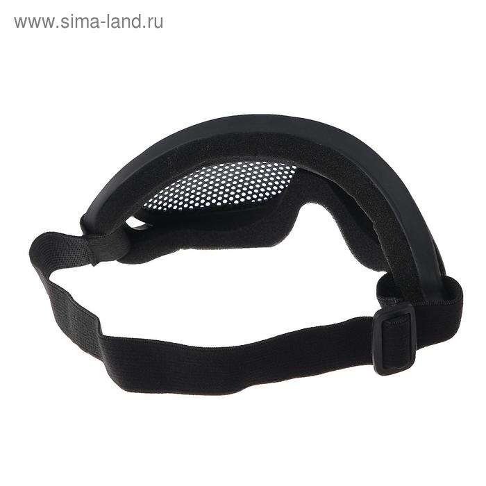 Очки для езды на мототехнике, грязезащита, армированные, цвет черный Очки для езды на мототехнике, грязезащита, армированные, цвет черный