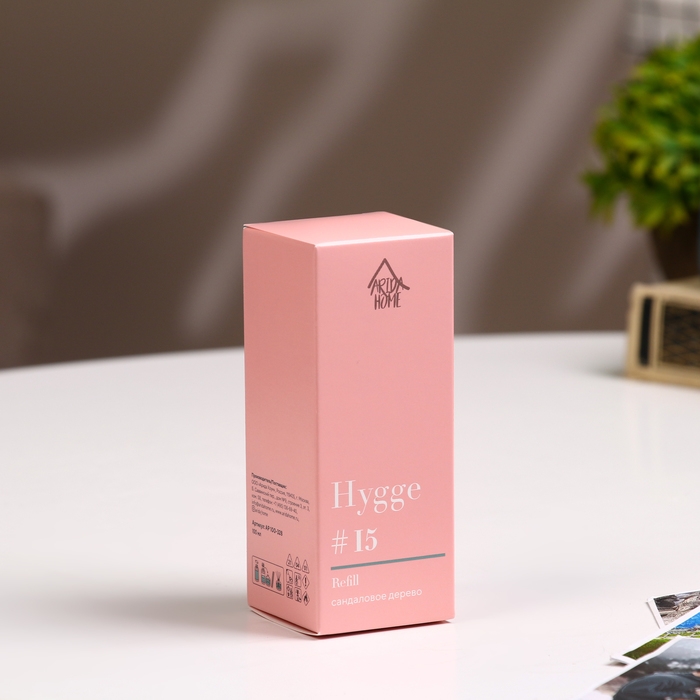 Наполнитель для ароматического диффузора Хюгге #15 Сандаловое дерево 100 мл Наполнитель для ароматического диффузора Хюгге #15 Сандаловое дерево 100 мл