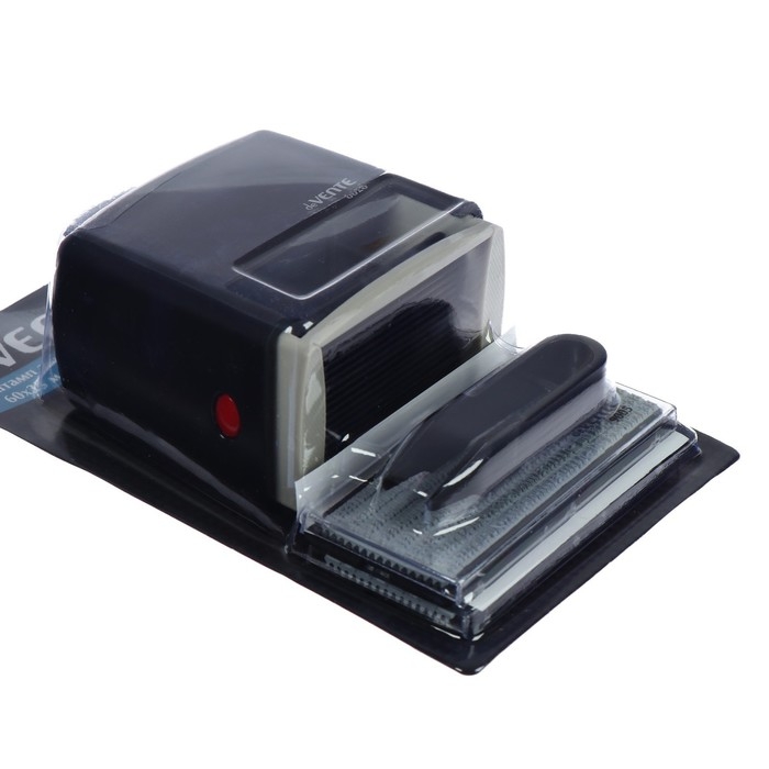 Штамп самонаборный 7 строк, 2 кассы, 60 х 35 мм, пинцет deVENTE 8028 (аналог Trodat 4928)