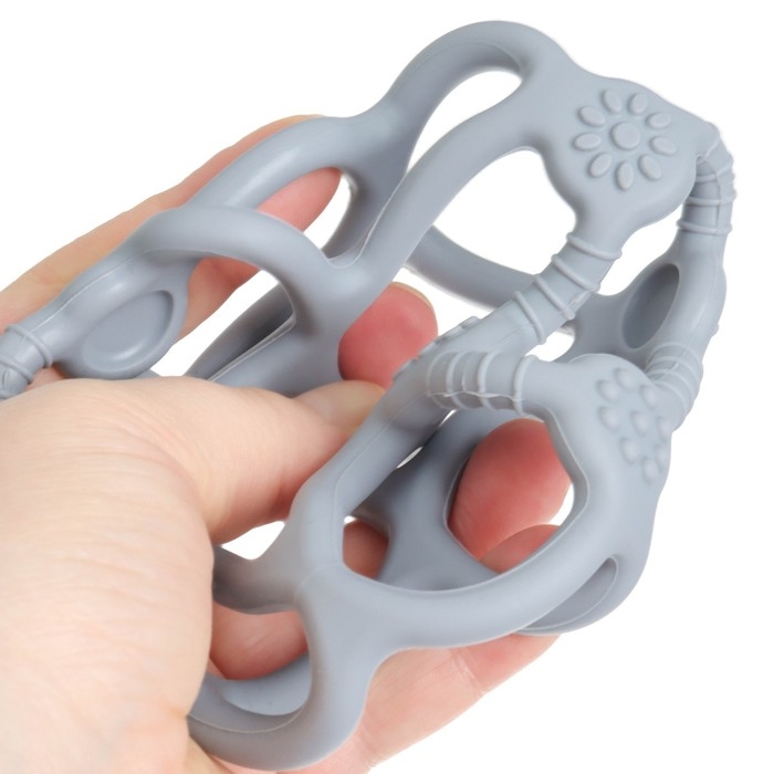 Прорезыватель силиконовый «Сфера», цвет графит, Mum&Baby