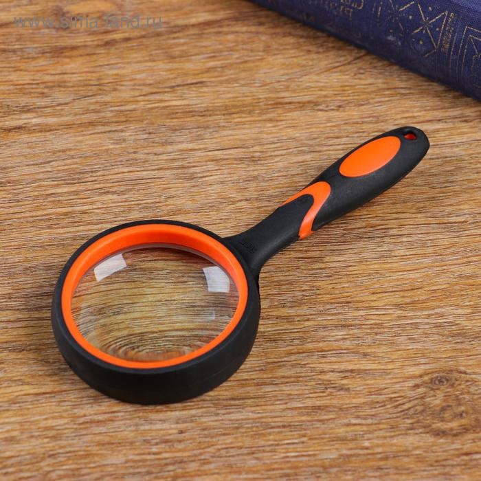 Лупа классическая, прорезиненный корпус 10х, d=5см Лупа классическая, прорезиненный корпус 10х, d=5см