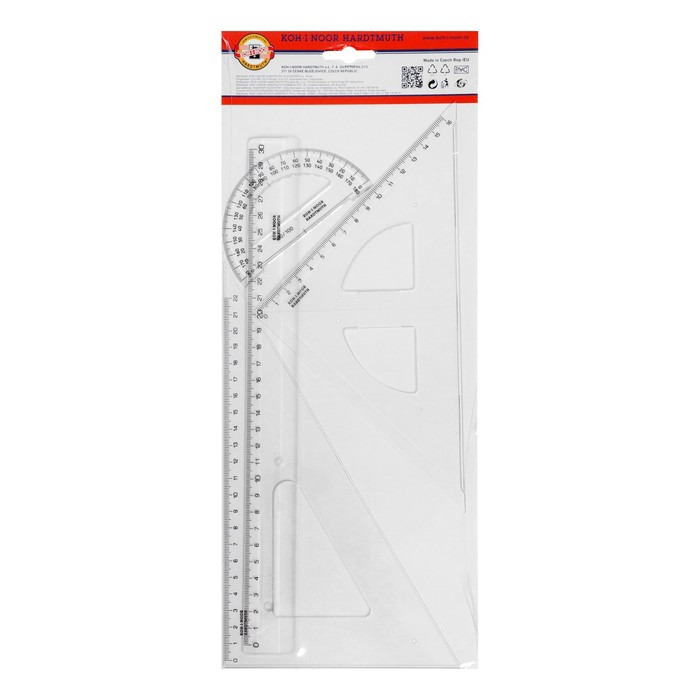 Набор геометрический большой Koh-I-Noor, прозрачный Набор геометрический большой Koh-I-Noor, прозрачный