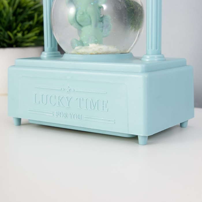 Ночник музыкальный Ночник музыкальный "Снежный шар" 5хLED от батареек 3ААА голубой 6,5х11х21см RISALUX