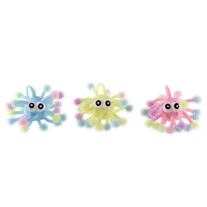 Мяч детский резиновый ёжка световой «Чудик», цвета МИКС Мяч детский резиновый ёжка световой «Чудик», цвета МИКС