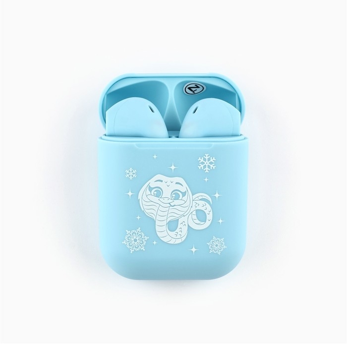 Наушники беспроводные новогодний подарок «Новый год: Змейка», модель LV-148, 9,7 х 9,7 см