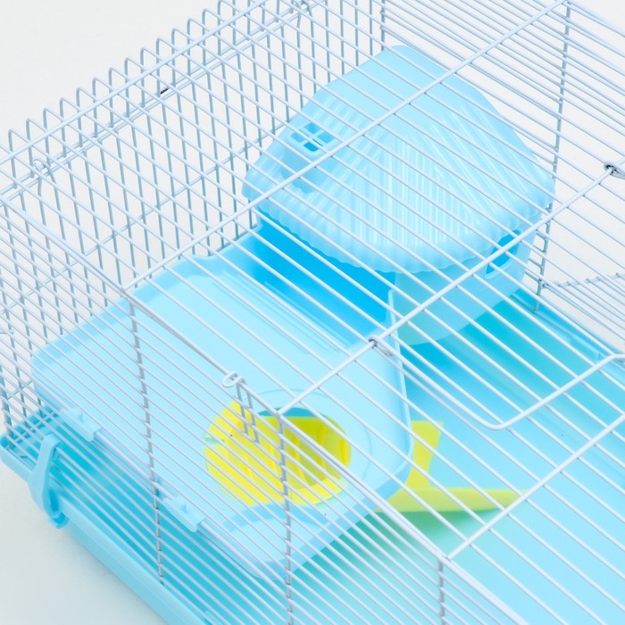 Клетка для грызунов Клетка для грызунов "Пижон", с наполнением 47 х 30 х 27 см, голубая