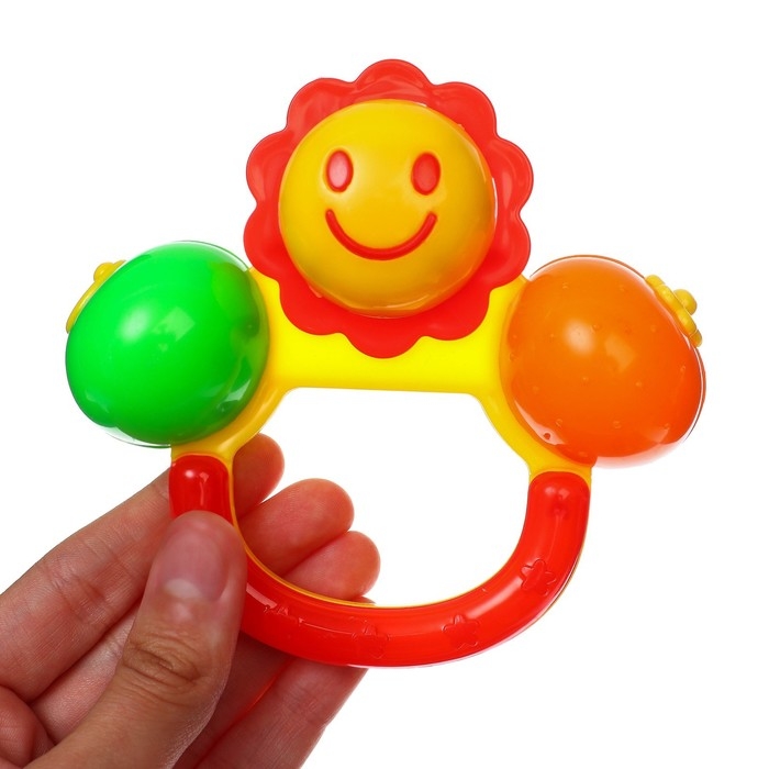 Набор погремушек «Маленькие радости», 3 шт, цвет МИКС, Крошка Набор погремушек «Маленькие радости», 3 шт, цвет МИКС, Крошка